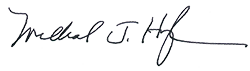 Michael J. Harrington signature.
